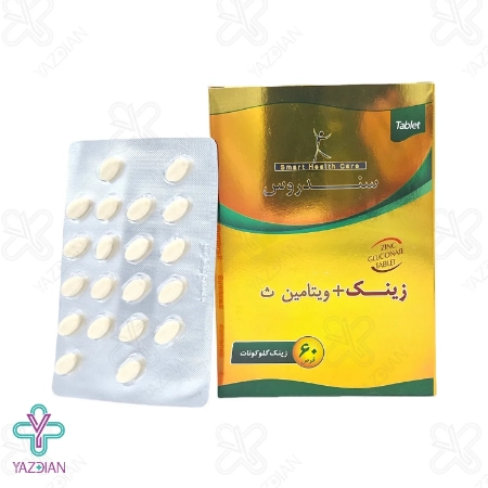 کپسول زینک گلوکونات ویتامین ث سندروس - 60 عددی	