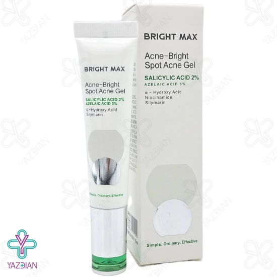 ژل آنتی آکنه اسپات آکنه برایت مکس حاوی سالیسیلیک اسید – 15 میلی لیتر	