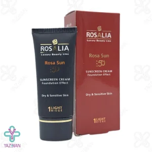 کرم ضد آفتاب پوست خشک رزالیا SPF 50 - بژ روشن	