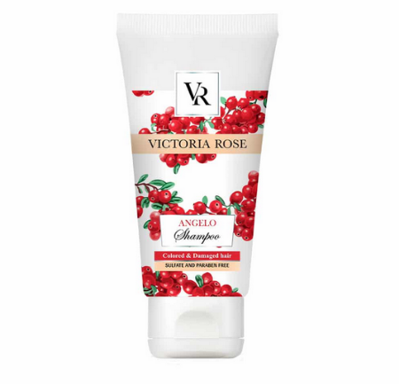 شامپو فاقد سولفات موهای رنگ شده و آسیب دیده آنجلو ویکتوریا رز - 250 میلی لیتر