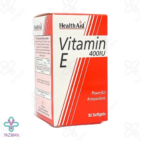 کپسول ژلاتینی ویتامین ایی 400 هلث اید - 30 عددی	