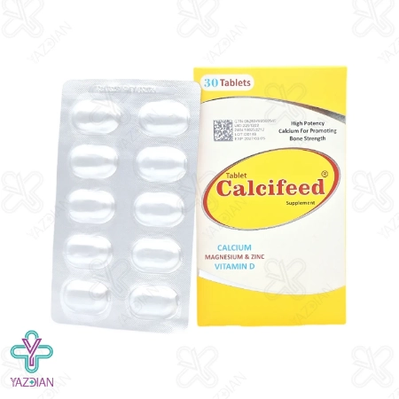قرص کلسیم منیزیم زینک کلسی فید دنیا دارو - 30 عددی	