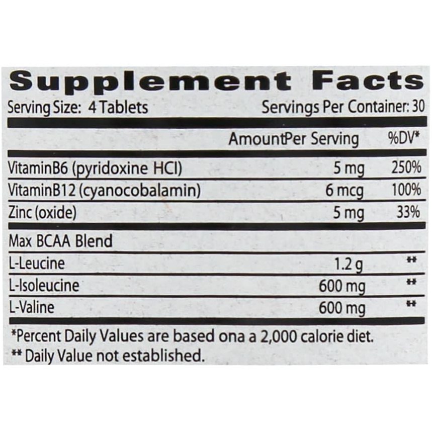 تصویر  قرص مکس بی سی ای ای BCAA مکس ماسل نوتریشن - 120 عددی