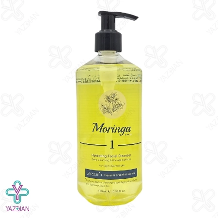 ژل شستشوی صورت چرب و مختلط مورینگا - 400 میلی لیتر	