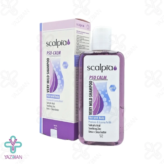 شامپو ملایم سر و بدن پوست حساس اسکالپیا - 200 میلی لیتر	
