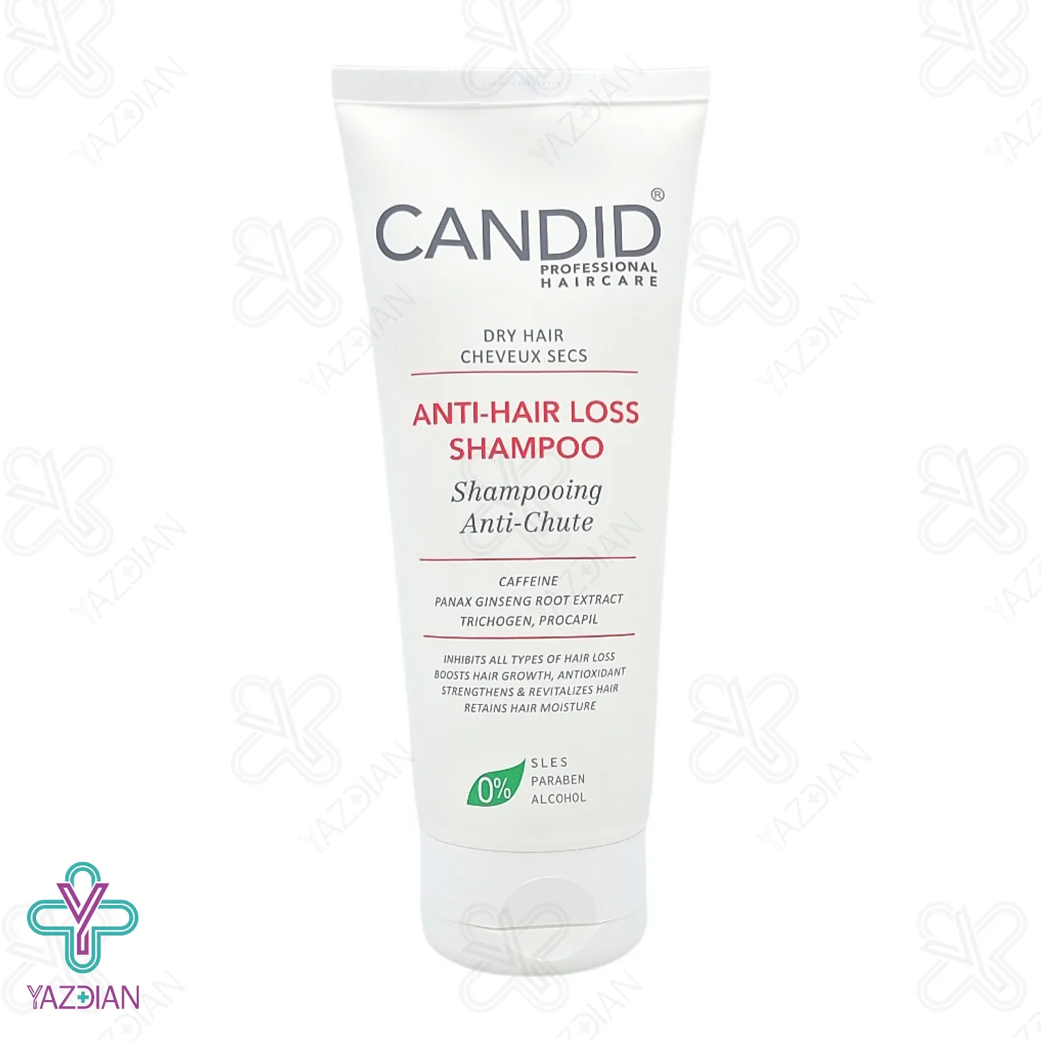 شامپو تقویت کننده و ضد ریزش موی معمولی و خشک کاندید - 200 میلی لیتر	