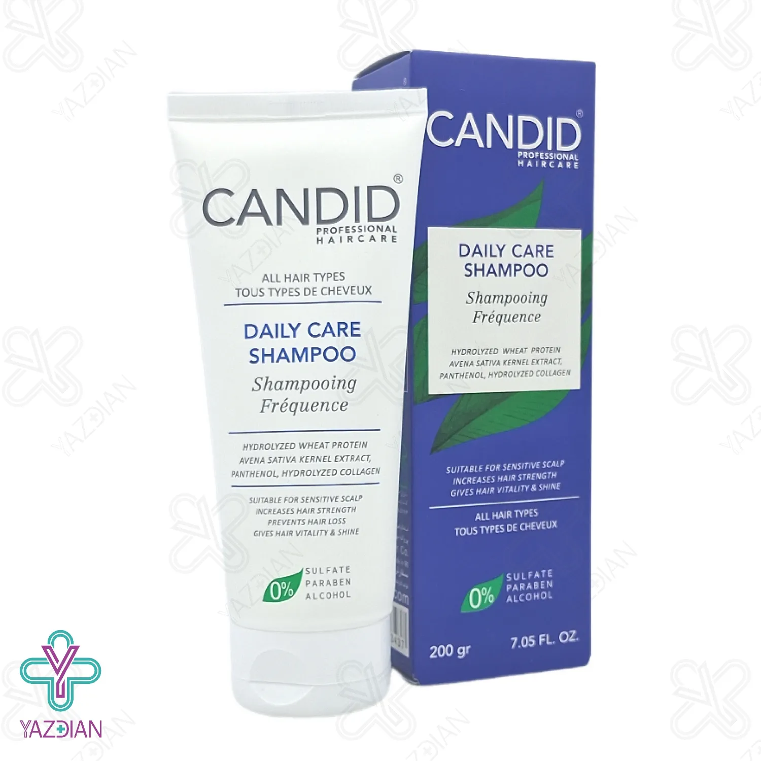 شامپو روزانه ویتامینه و پروتئینه کاندید - 200 میلی لیتر	