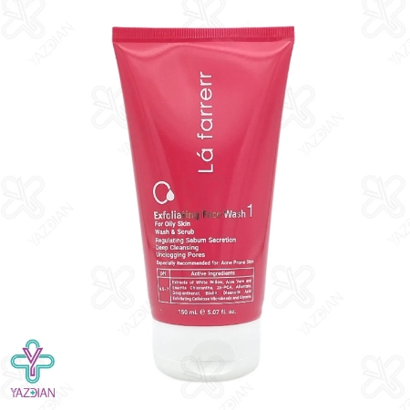 ژل شستشوی صورت پوست چرب و آکنه ای لافارر - 150 میلی لیتر	