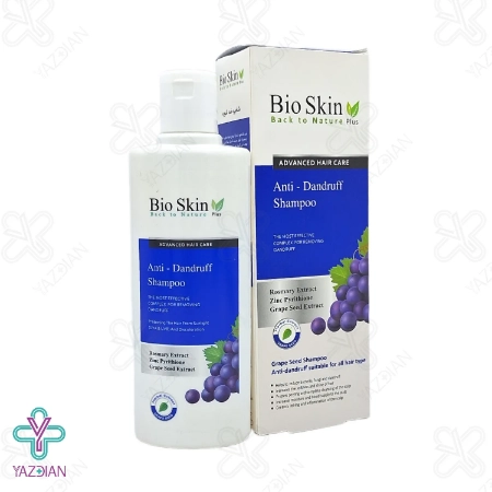 شامپو ضد شوره بایو اسکین پلاس حاوی عصاره هسته انگور - 200 میلی لیتر	