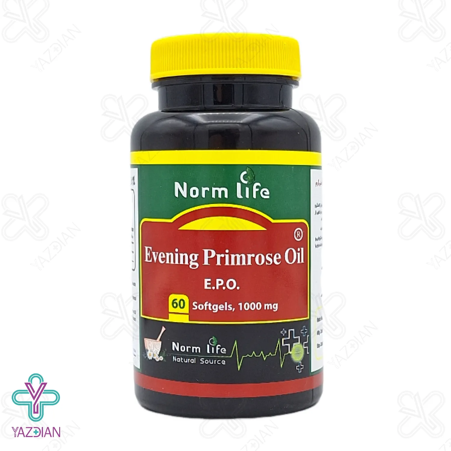 کپسول روغن گل مغربی 1000 (پرایم رز) نورم لایف - 60 عددی	