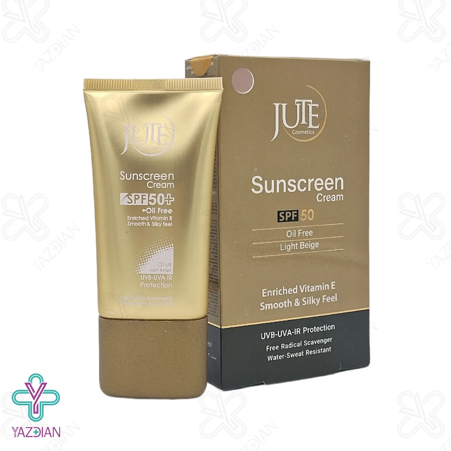 کرم ضد آفتاب SPF 50 فاقد چربی ژوت - بژ روشن	