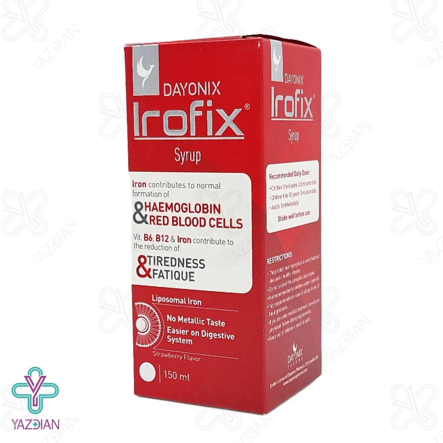 شربت آهن آیروفیکس دایونیکس فارما - 150 میلی لیتر	