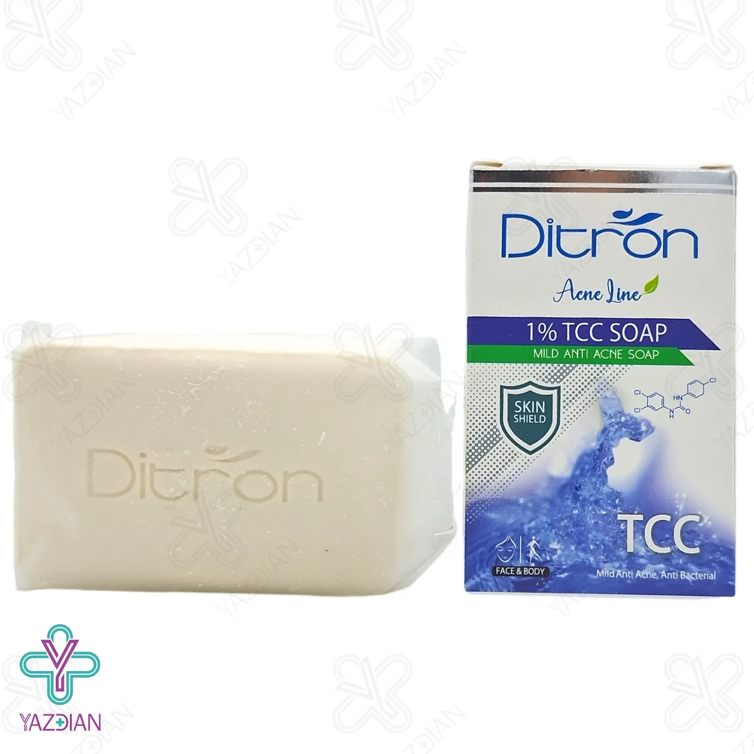 صابون ضد جوش TCC تی سی سی دیترون - 110 گرم	