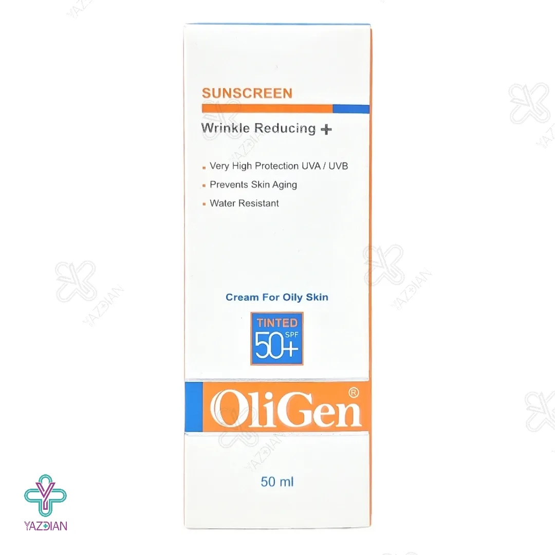 کرم ضد آفتاب و ضد چروک SPF50 الی ژن مناسب پوست چرب - رنگی	