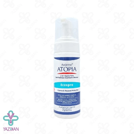 فوم شوینده ملایم صورت و اطراف چشم آتوپیا آردن - 150 میلی لیتر	
