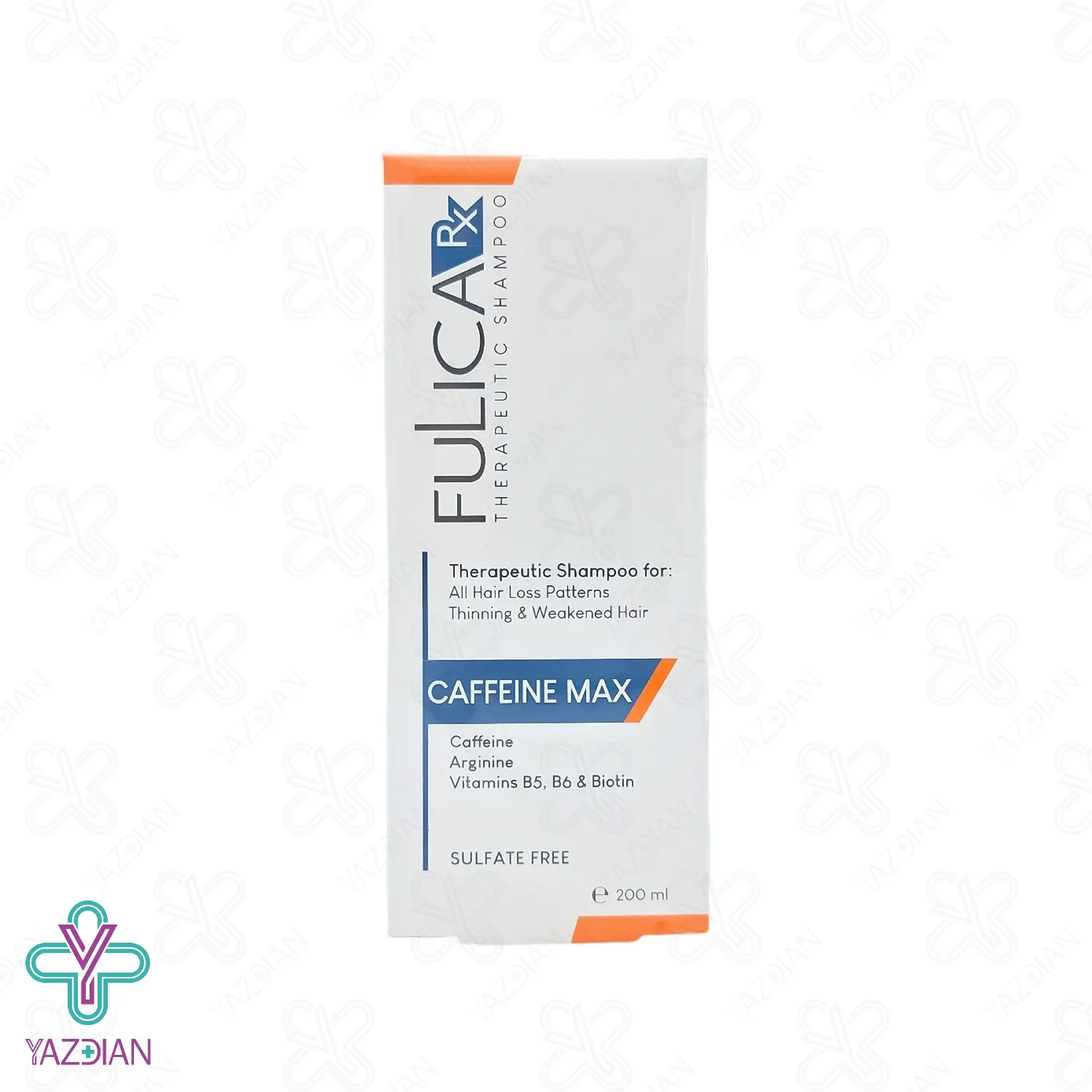 شامپو تقویت کننده و حجم دهنده کافئین مکس فولیکا آر ایکس - 200 میلی لیتر	