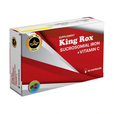کپسول آهن سوکروزومیال ویتامین ث کینگ راکس - 30 عددی