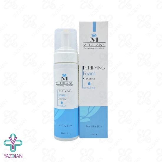 فوم شستشوی صورت و بدن پوست چرب و مختلط مدیلن - 200 میلی لیتر	