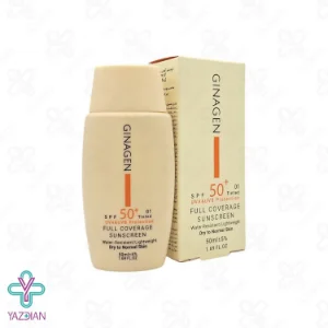 کرم ضد آفتاب SPF 50 پوست خشک ژیناژن - رنگی 01	