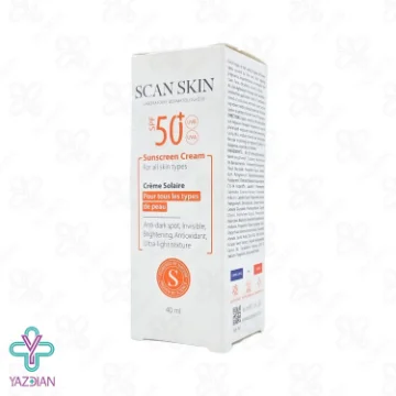 کرم ضد آفتاب و ضد لک SPF50 اسکن اسکین – بی رنگ	