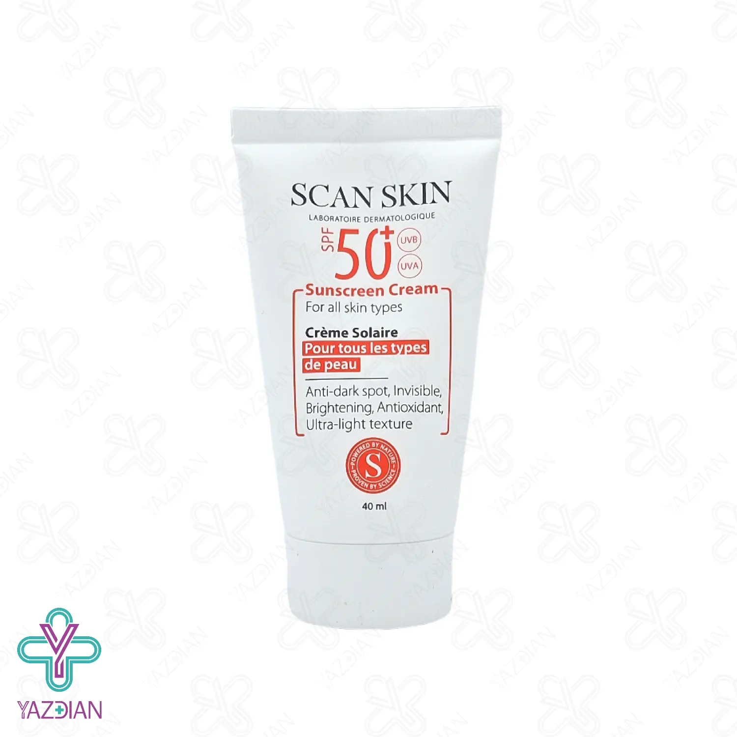 کرم ضد آفتاب و ضد لک SPF50 اسکن اسکین – بی رنگ	