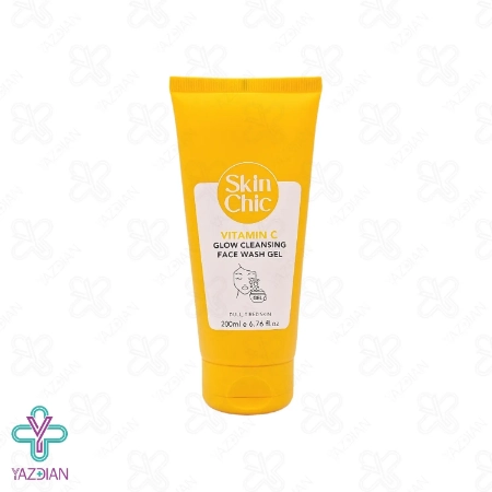 ژل شستشوی صورت پوست خسته و استرس دار اسکین شیک - 200 میلی لیتر	