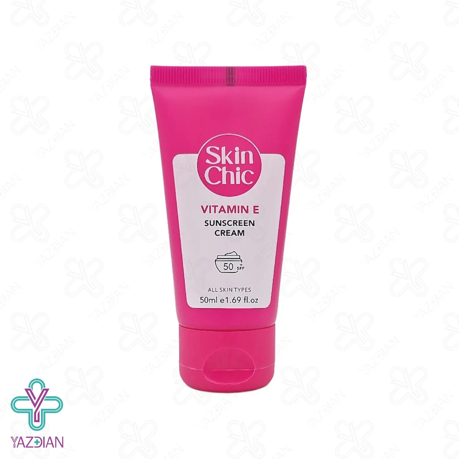 کرم ضد آفتاب SPF50 انواع پوست اسکین شیک – بی رنگ	