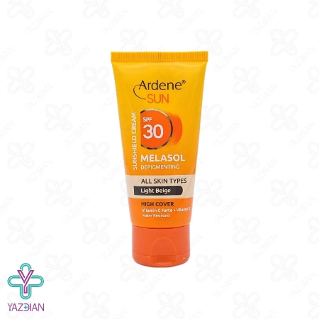 کرم ضد آفتاب ضد لک SPF30 آردن سان انواع پوست - بژ روشن