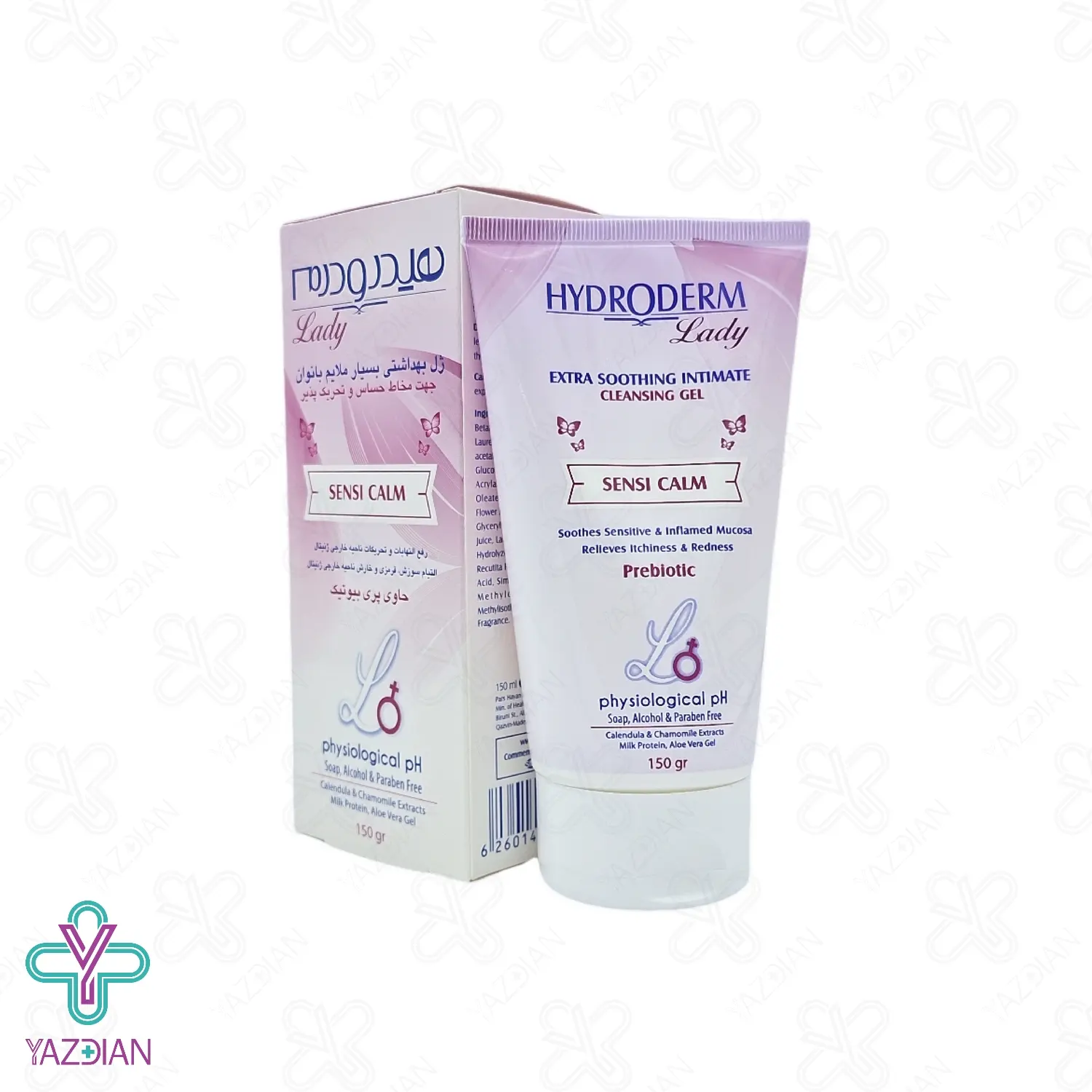 ژل بهداشتی بانوان بسیار ملایم هیدرودرم - 150 میلی لیتر	