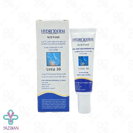 ژل رفع میخچه و پینه پا هیدرودرم حاوی اوره 30 درصد - 75 میلی لیتر	