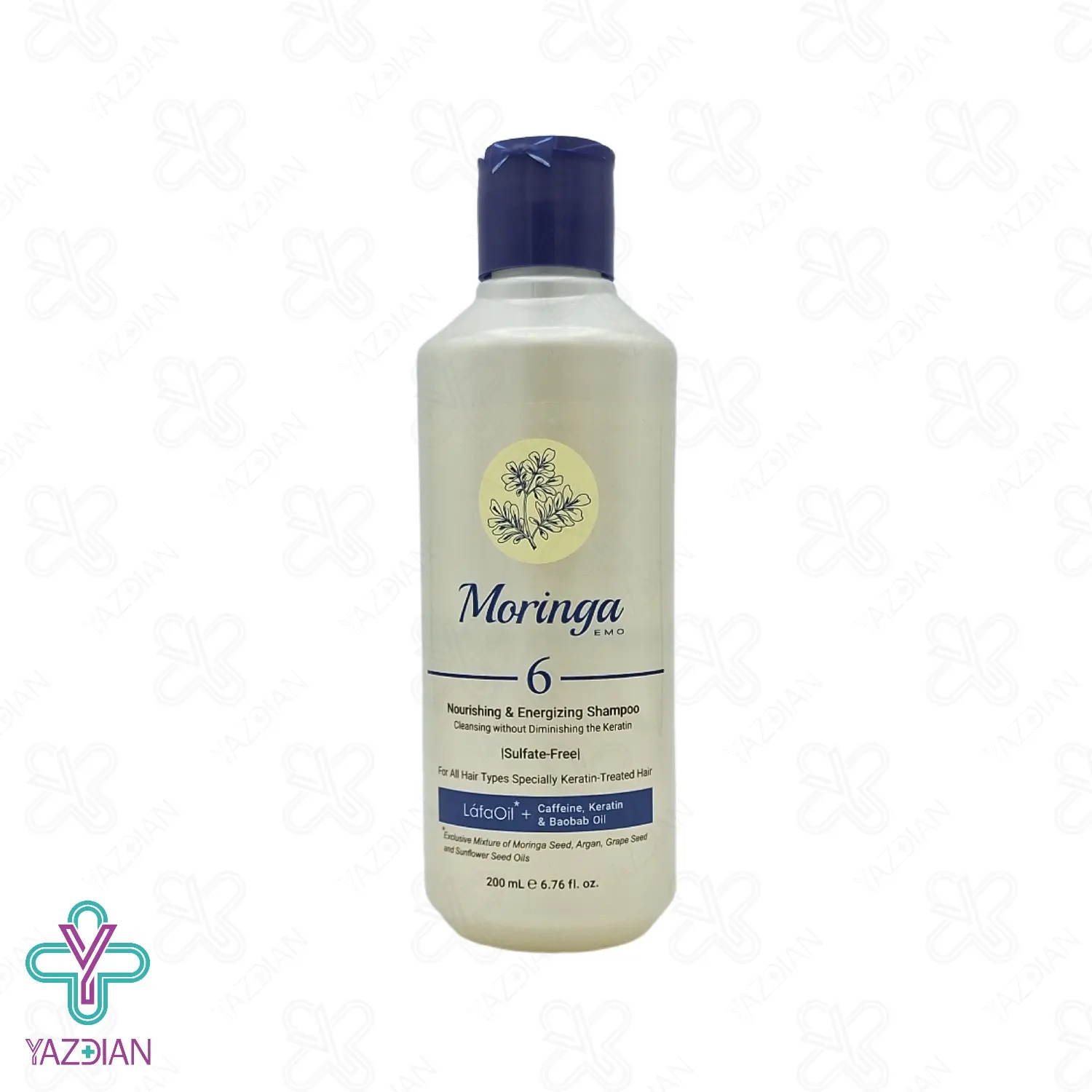 شامپو مغذی و انرژی بخش مورینگا مناسب موهای رنگ شده - 200 میلی لیتر	