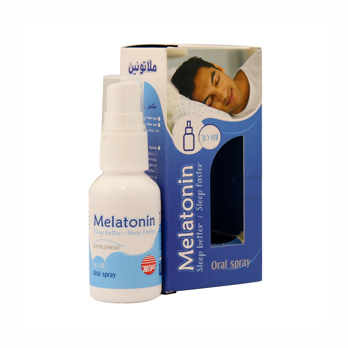 تصویر  اسپری آرام بخش ملاتونین توان اکسیر فارمد - 30 میلی لیتر 
