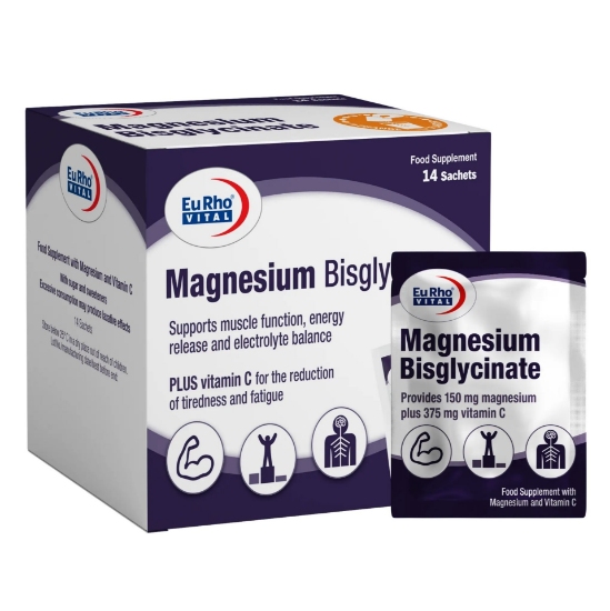 ساشه منیزیم بیس گلایسینات 150 میلی گرم یوروویتال - 14 عددی