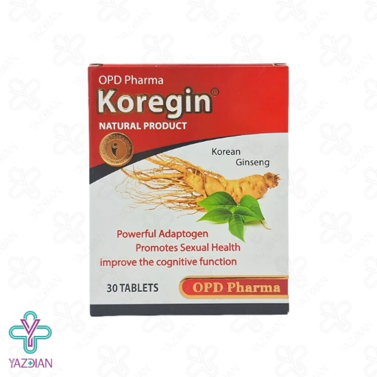 قرص تقویتی جینسینگ کورجین او پی دی فارما - 30 عددی	