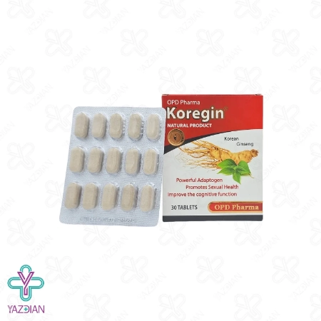 قرص تقویتی جینسینگ کورجین او پی دی فارما - 30 عددی	