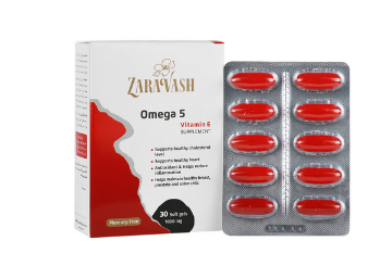 سافت ژل بدون جیوه امگا 5 پلاس زراوش - 30 عددی