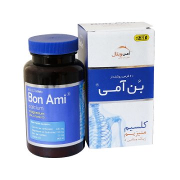 تصویر  قرص کلسیم منیزیم زینک و د3 بن آمی امی ویتال - 30 عددی