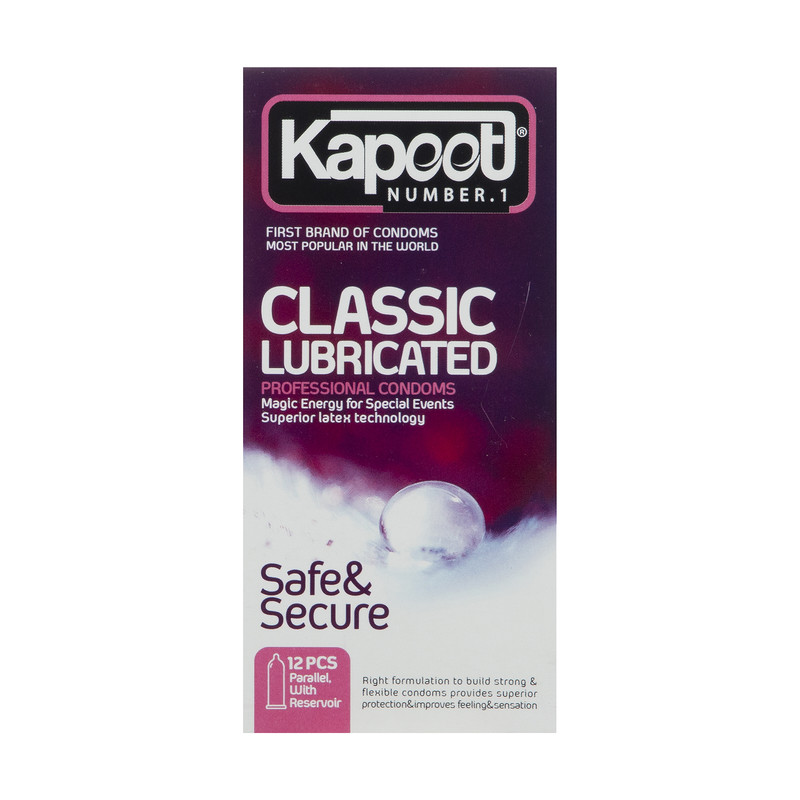 کاندوم کلاسیک Classic Lubricated کاپوت - 12 عددی	