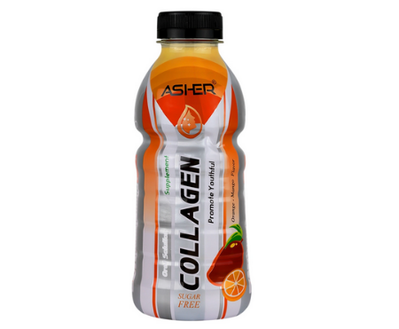 محلول خوراکی کلاژن 12000 میلی گرم آشر - 500 میلی لیتر