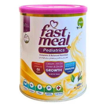 تصویر  پودر فست میل کودکان پری بیوتیک وانیل - 400 گرم