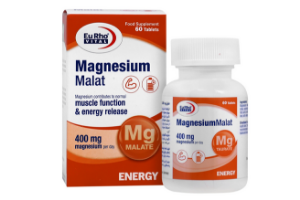 قرص منیزیم مالات 400 میلی گرم یوروویتال - 60 عددی