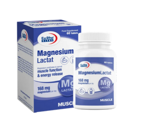 قرص منیزیم لاکتات یوروویتال - 60 عددی