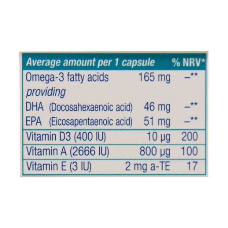 تصویر  کپسول تقویتی لبرترن 550 یوروویتال حاوی امگا3 و د3 - 60 عددی