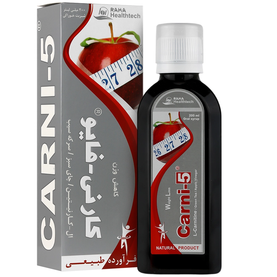 شربت لاغری کارنی فایو رها - 200 میلی لیتر