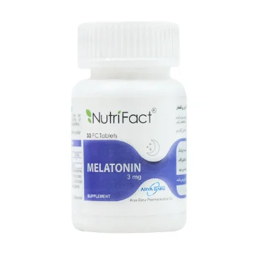 تصویر  قرص آرامبخش ملاتونین 3 میلی گرم نوتری فکت آریا دارو - 30 عددی