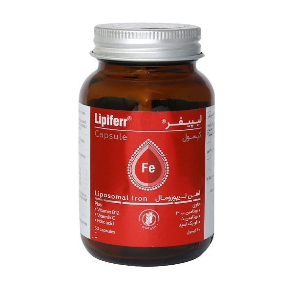 تصویر  کپسول آهن لیپوزومال لپیپفر کیمیا کالای رازی - 60 عددی 