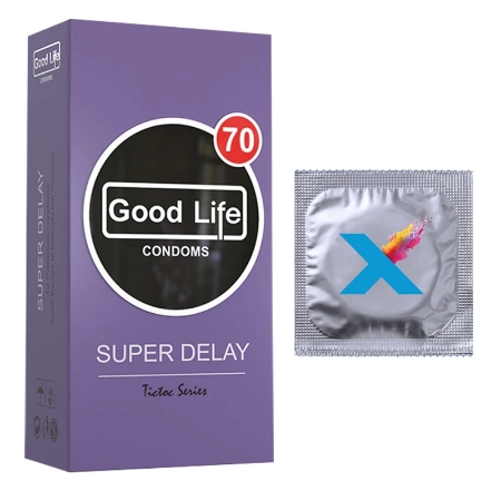 تصویر  کاندوم تاخیری گودلایف مدل Super Delay -  بسته 12 عددی