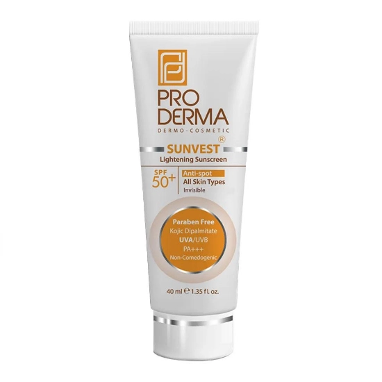 تصویر  کرم ضد آفتاب ضد لک SPF50 پرودرما - بی رنگ