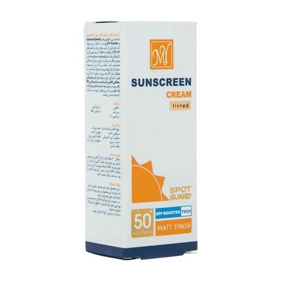 تصویر  کرم ضد آفتاب ضد لک SPF50 اسپات گارد مات مای – بی رنگ