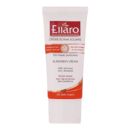 تصویر  کرم ضد آفتاب انواع پوست SPF50 الارو  - بی رنگ